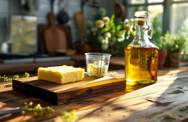 Conversion beurre en huile : quantités en grammes et millilitres