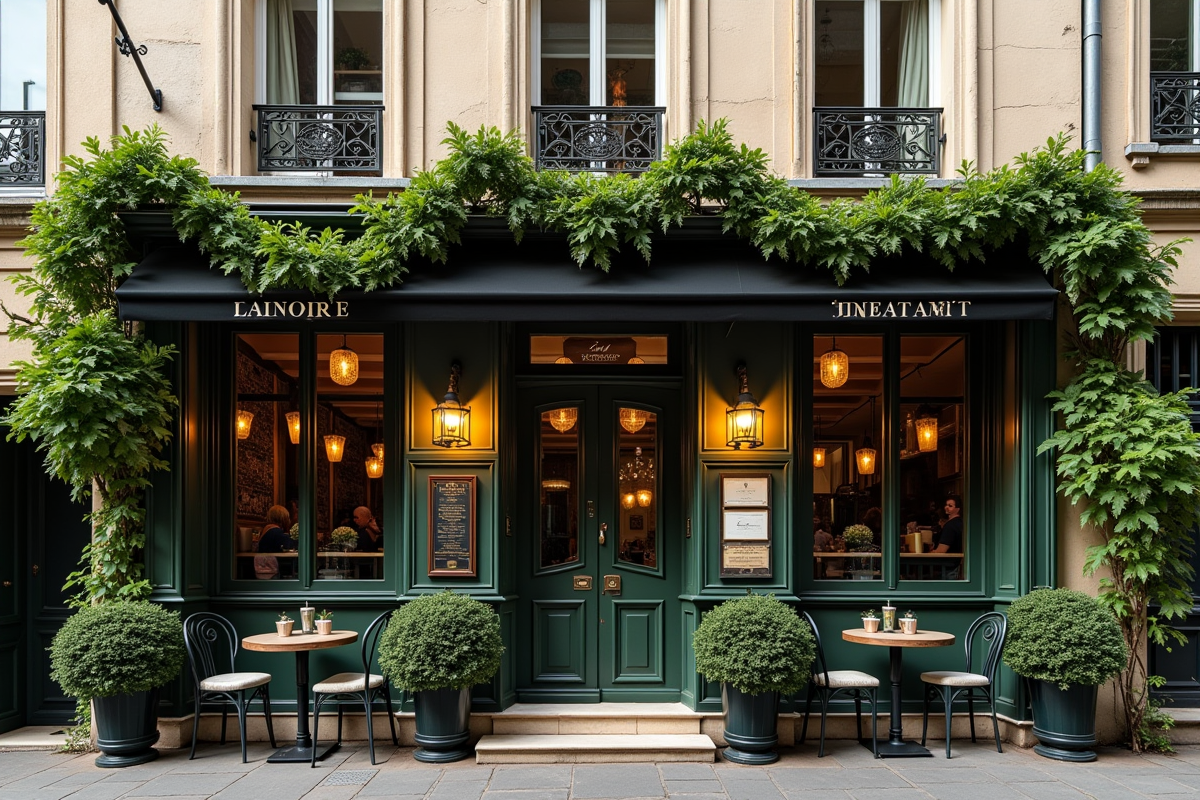 Façade du restaurant La Fontaine aux Perles à Rennes en journée