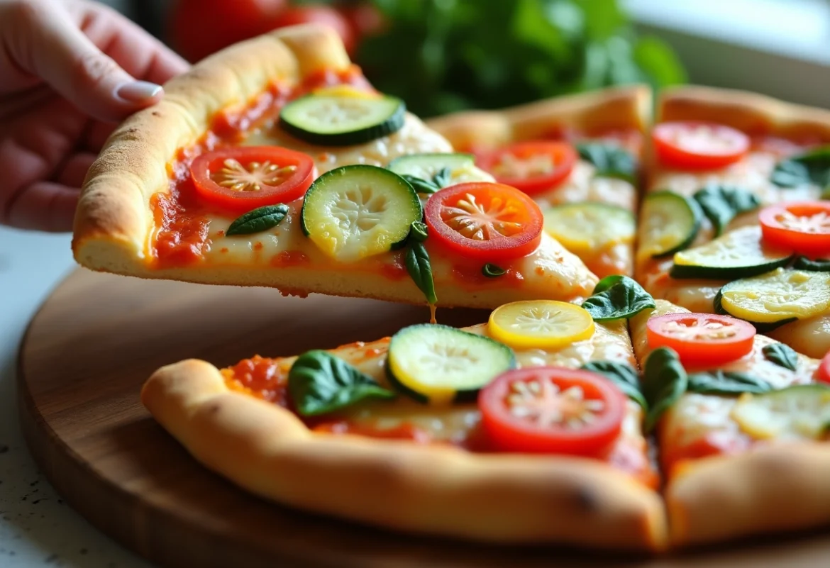 pizzas végétariennes savoureuses