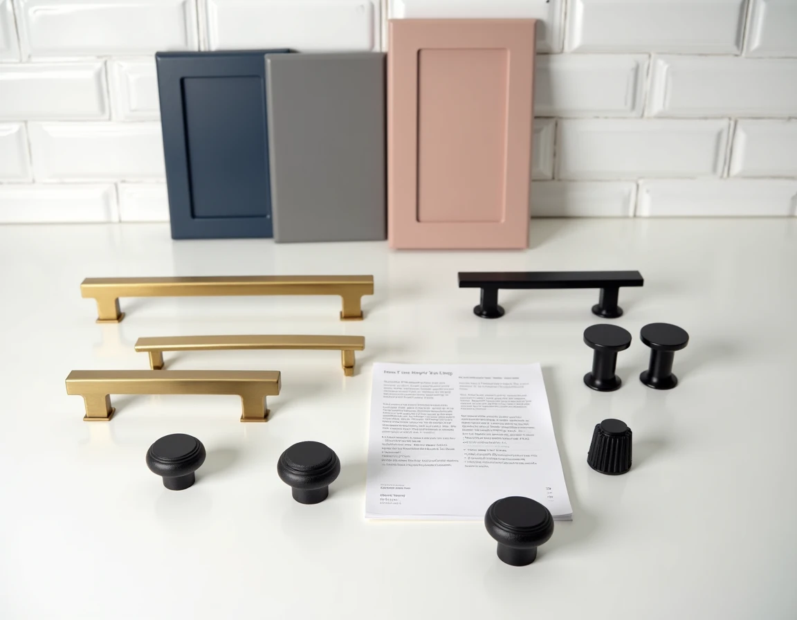 Sélection de poignées et boutons en laiton et noir mat pour personnaliser une cuisine IKEA