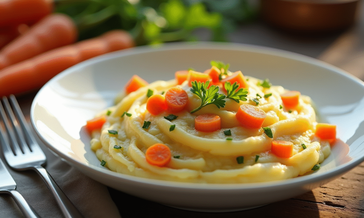 La purée de pommes de terre et carottes : plus qu’une simple purée !